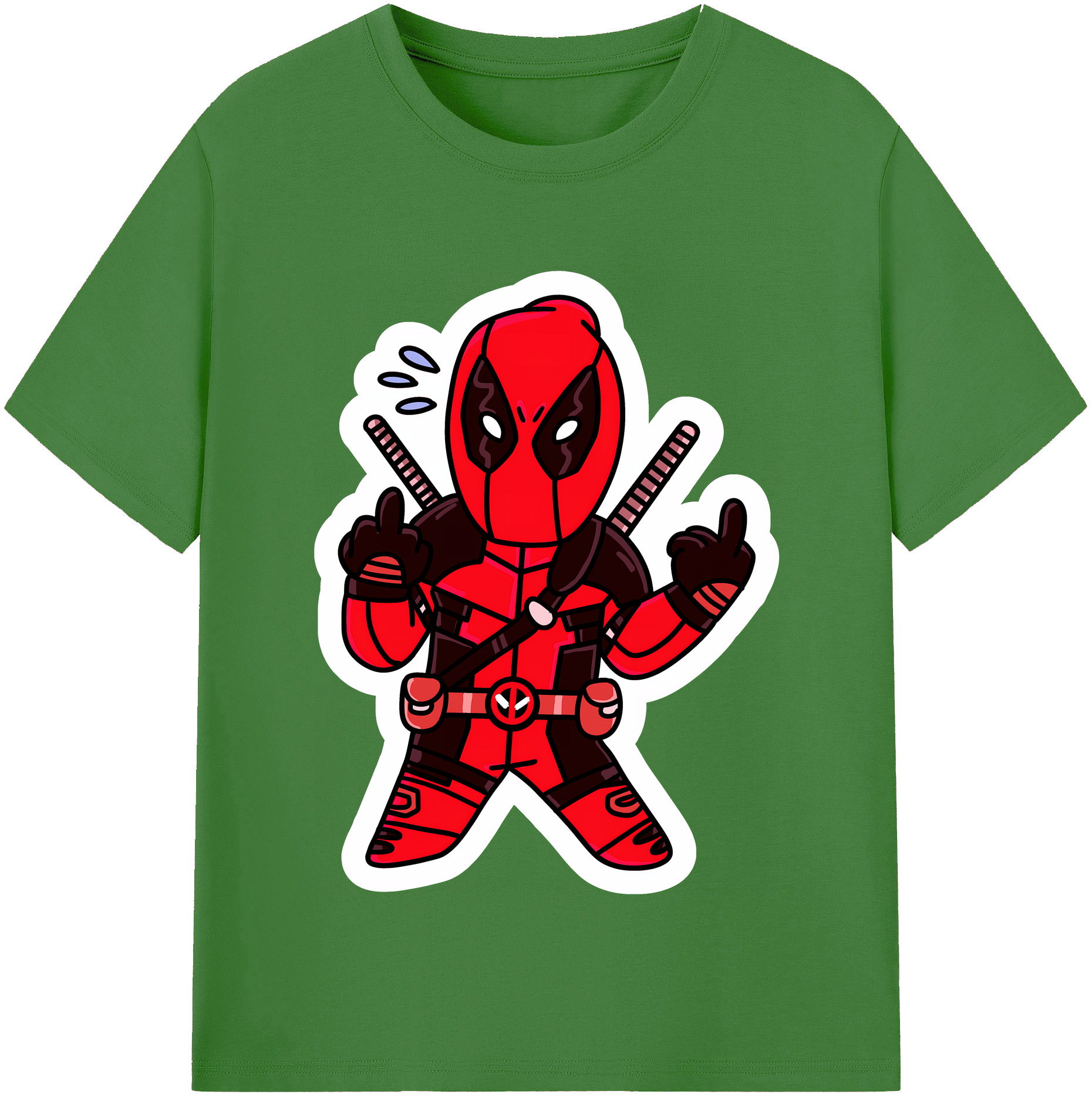 （画像用） Deadpool デッドプール レディースカジュアルプリントTシャツ（綿100％）